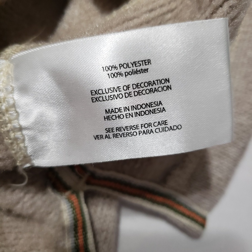 Woolrich 1/4 Zip Pullover Mens XL Beige Long Sleeve Zip Pocket‎ Sweater - Picture 7 of 10